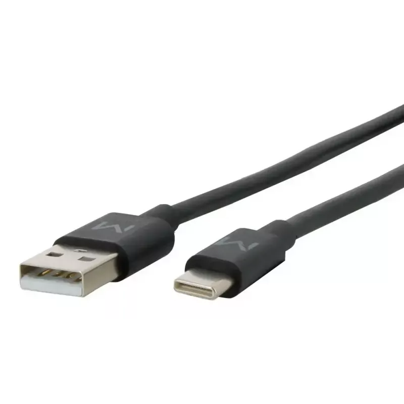 USB A į USB C kabelis MOBILIS 020013 — 1 m, duomenys 0,48 Gbit/s, juodas