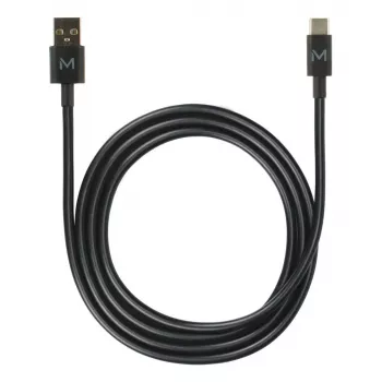 USB A į USB C kabelis MOBILIS 020013 — 1 m, duomenys 0,48 Gbit/s, juodas
