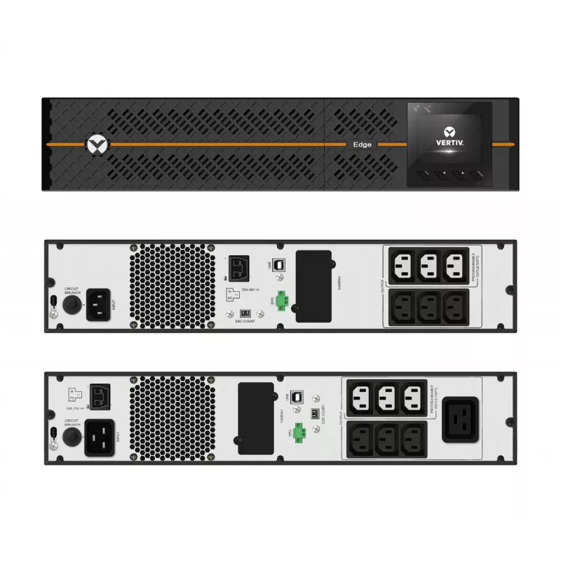 Vertiv Liebert Edge nepertraukiamo maitinimo šaltinis (UPS) – 1500 VA 1350 W 230 V 2U linijinės interaktyviosios AVR bokšto / stovo montavimo