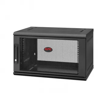 APC NetShelter WX AR106SH4, 6U, 19 colių pataisų spinta, montuojama ant sienos, iš anksto surinkta, 400 mm gylio