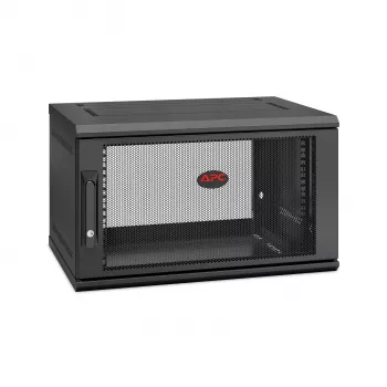 APC NetShelter WX AR106SH4, 6U, 19 colių pataisų spinta, montuojama ant sienos, iš anksto surinkta, 400 mm gylio