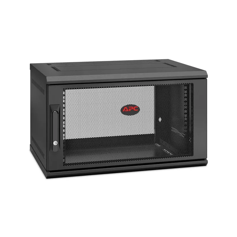 APC NetShelter WX AR106SH4, 6U, 19 colių pataisų spinta, montuojama ant sienos, iš anksto surinkta, 400 mm gylio