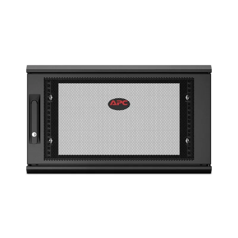 APC NetShelter WX AR106SH4, 6U, 19 colių pataisų spinta, montuojama ant sienos, iš anksto surinkta, 400 mm gylio