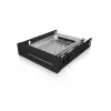 ICY BOX IB-2216StS 8.89 cm (3.5 colio) kietojo disko dėklo laikiklis Juodas