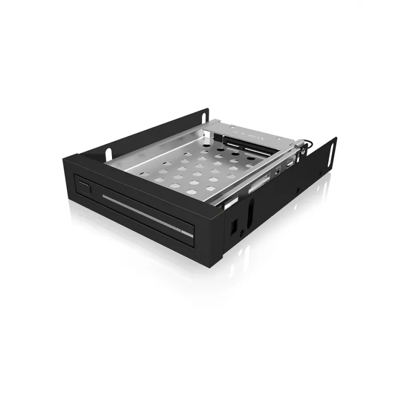 ICY BOX IB-2216StS 8.89 cm (3.5 colio) kietojo disko dėklo laikiklis Juodas