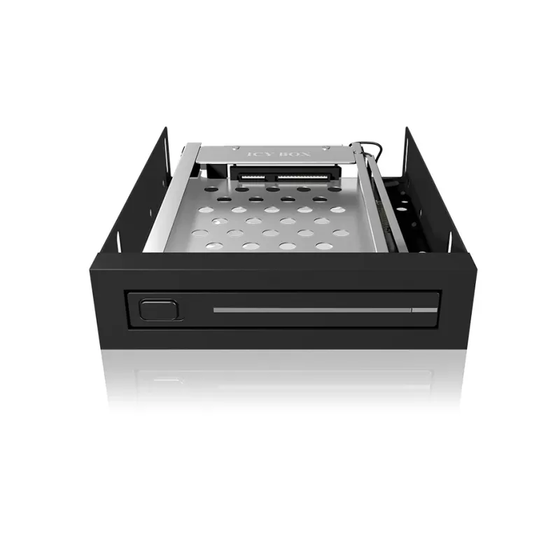 ICY BOX IB-2216StS 8.89 cm (3.5 colio) kietojo disko dėklo laikiklis Juodas