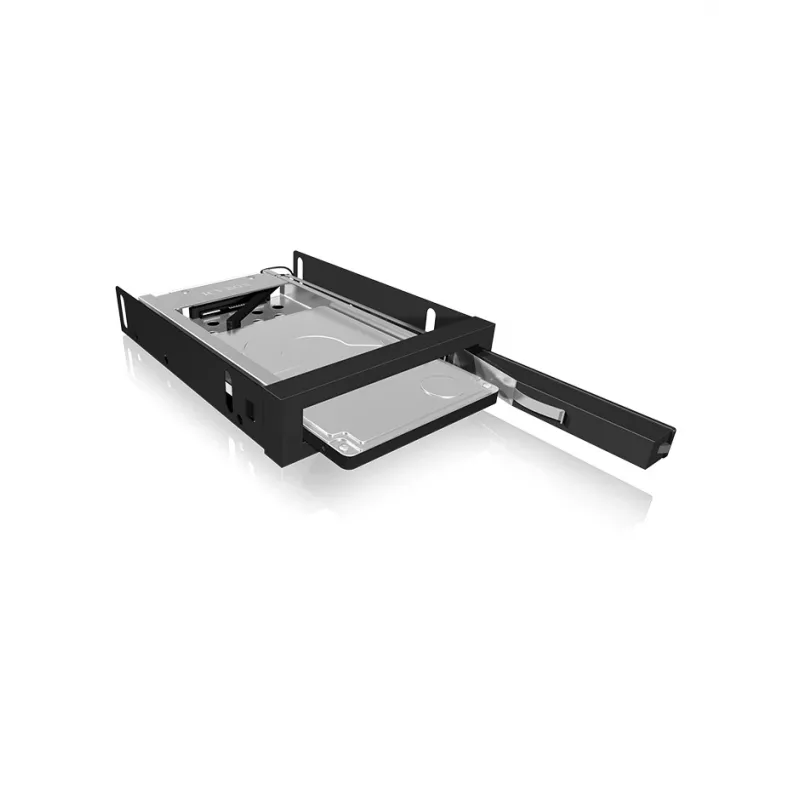 ICY BOX IB-2216StS 8.89 cm (3.5 colio) kietojo disko dėklo laikiklis Juodas