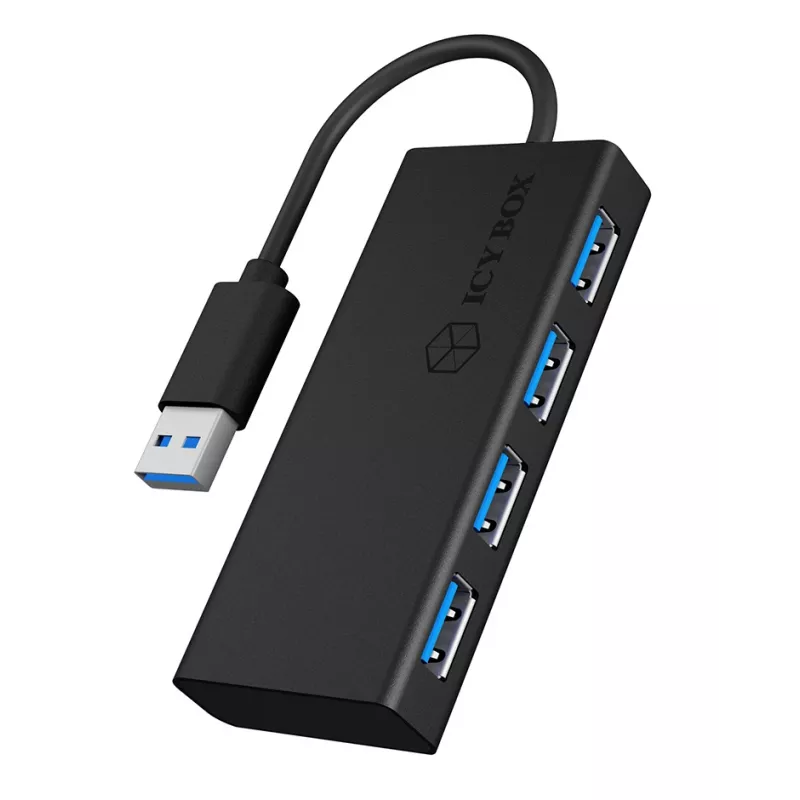 ICY BOX IB-AC6104-B USB 3.2 Gen 1 (3.1 Gen 1) Type-A 5000 Mbit/s Juoda