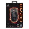 Žaidimų pelė Deltaco DM210 laidinė itin plona RGB juoda