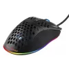 Žaidimų pelė Deltaco DM210 laidinė itin plona RGB juoda