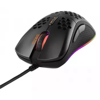Žaidimų pelė Deltaco DM210 laidinė itin plona RGB juoda