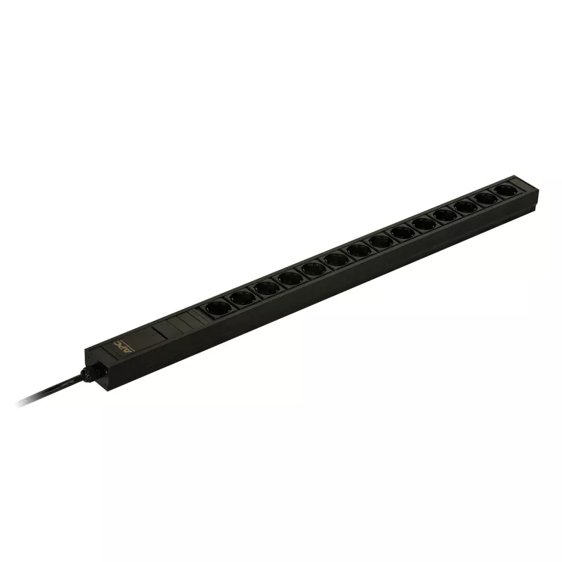APC Easy Rack PDU, Basic, 0U, 1 fazė, 3,7 kW, 230 V, 16 A, 14 x SCHUKO lizdai, IEC60884 SCHUKO įvadas