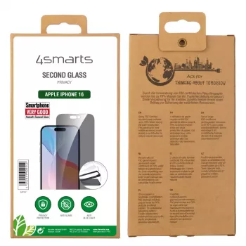 Ekrano apsauga 4smarts 541197 Apple iPhone 16 grūdintas stiklas