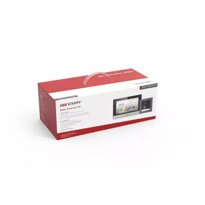 Vaizdo domofono sistema Hikvision DS-KIS602 2 MP 7 col. juoda pilka