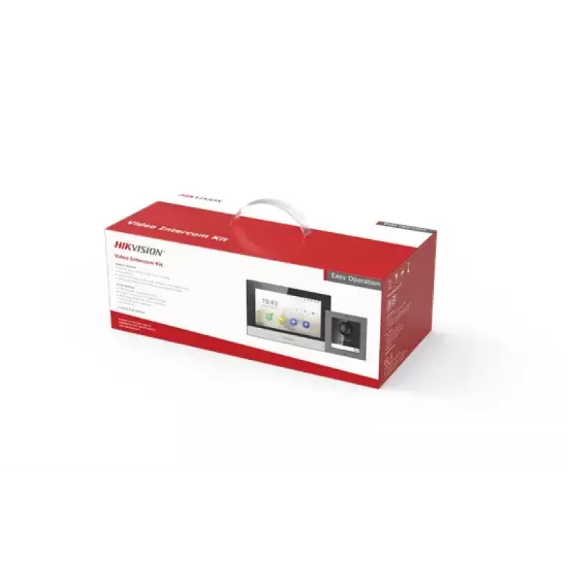 Vaizdo domofono sistema Hikvision DS-KIS602 2 MP 7 col. juoda pilka