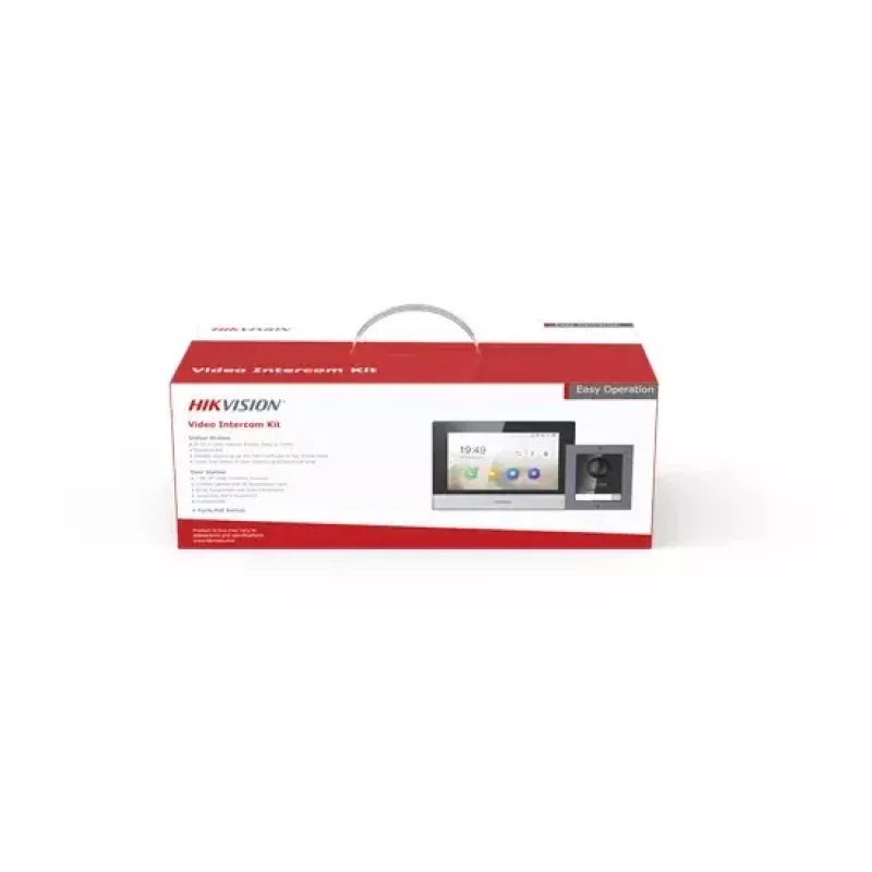 Vaizdo domofono sistema Hikvision DS-KIS602 2 MP 7 col. juoda pilka