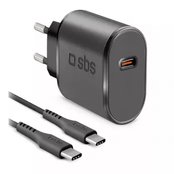 Mobiliųjų įrenginių pakrovėjas SBS TEKITTRTC15W Universalus Juodas Kintamoji srovė Greitas įkrovimas