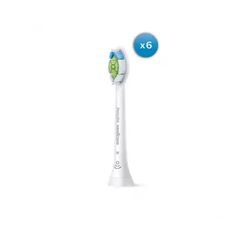 Keičiamosios šepetėlių galvutės Philips HX6066/87 Optimal White — pakuotėje 6