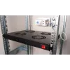 Equip Cooling Fans 19', 1U, 4FANS, RAL9005 Juoda