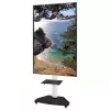 Techly grindų stovas su lentyna ir vežimėliu TV LCD/LED/Plazminiam 37-70 colių baltas
