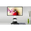 Techly grindų stovas su lentyna ir vežimėliu TV LCD/LED/Plazminiam 37-70 colių baltas