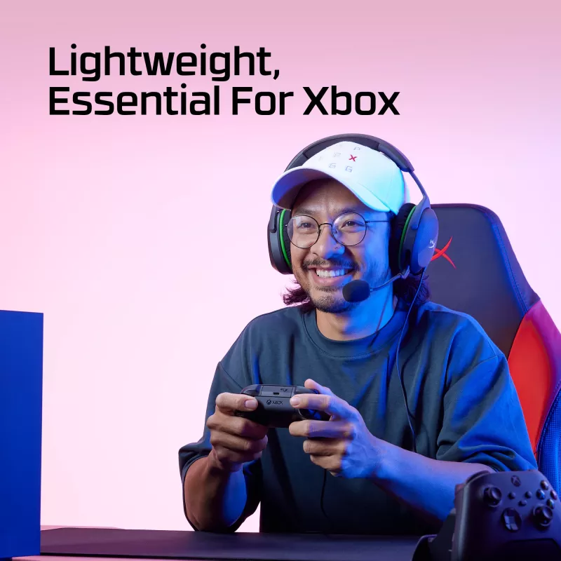 HyperX CloudX Stinger 2 Core žaidimų ausinės, skirtos Xbox, baltos