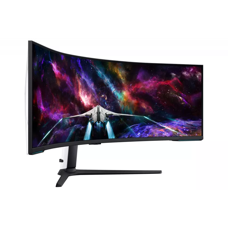 Samsung G95NC kompiuterio monitorius 144,8 cm (57 col.) 7680 x 2160 Dual UHD QLED Baltas