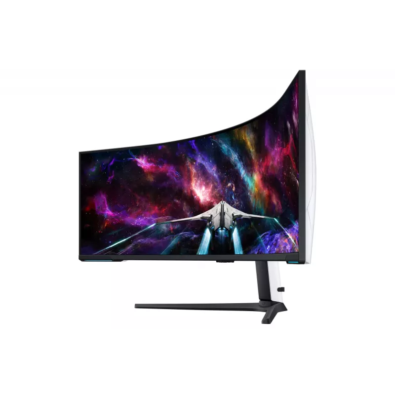 Samsung G95NC kompiuterio monitorius 144,8 cm (57 col.) 7680 x 2160 Dual UHD QLED Baltas