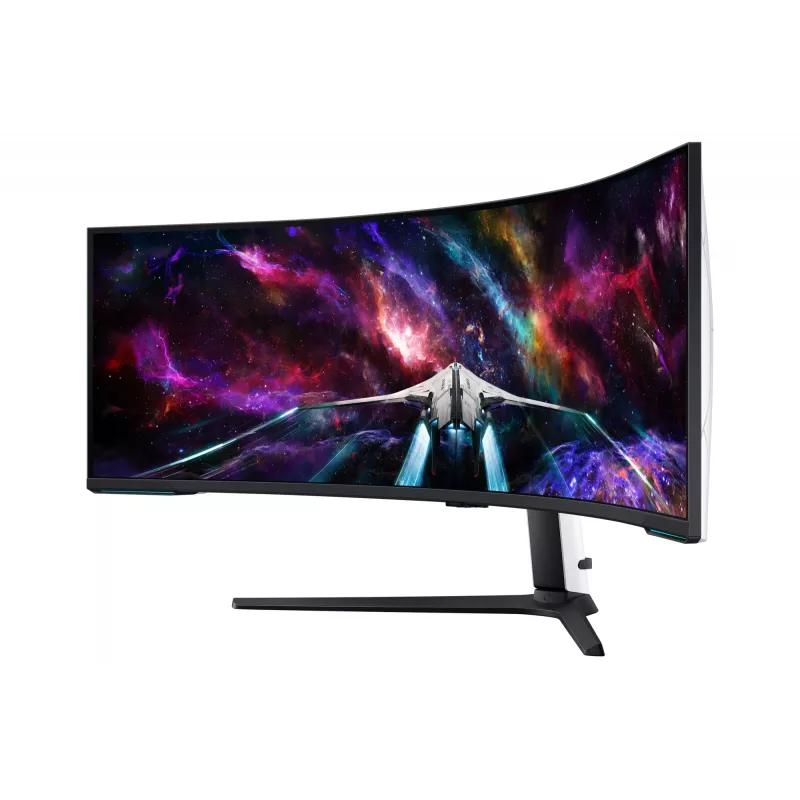 Samsung G95NC kompiuterio monitorius 144,8 cm (57 col.) 7680 x 2160 Dual UHD QLED Baltas