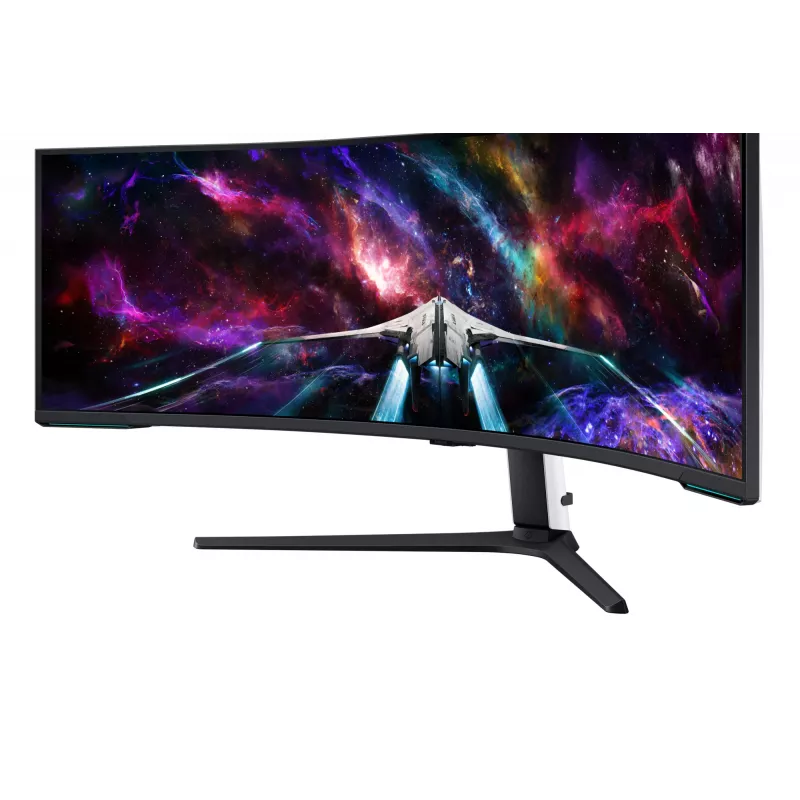 Samsung G95NC kompiuterio monitorius 144,8 cm (57 col.) 7680 x 2160 Dual UHD QLED Baltas