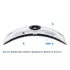 Samsung G95NC kompiuterio monitorius 144,8 cm (57 col.) 7680 x 2160 Dual UHD QLED Baltas