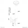Neomounts FPMA-C200 monitoriaus / televizoriaus laikiklis, montuojamas ant lubų, 10–40 colių – aukštis 64–104 cm