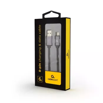 Mobiliojo telefono laidas GEMBIRD USB A į Lightning CCB-MUSB2B-AMLM-6 1,8 m USB 2.0 Juodas