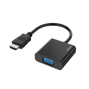 Hama 00200343 vaizdo kabelio adapteris 0,15 m HDMI A tipo (standartinis) VGA (D-Sub) juodas