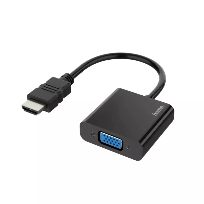Hama 00200343 vaizdo kabelio adapteris 0,15 m HDMI A tipo (standartinis) VGA (D-Sub) juodas