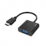 Hama 00200343 vaizdo kabelio adapteris 0,15 m HDMI A tipo (standartinis) VGA (D-Sub) juodas