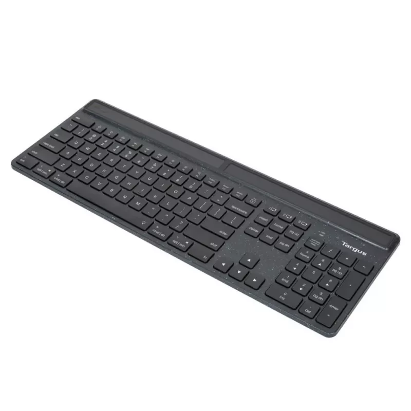 Targus EcoSmart AKB868FR klaviatūra Universali Bluetooth AZERTY Prancūziška Juoda