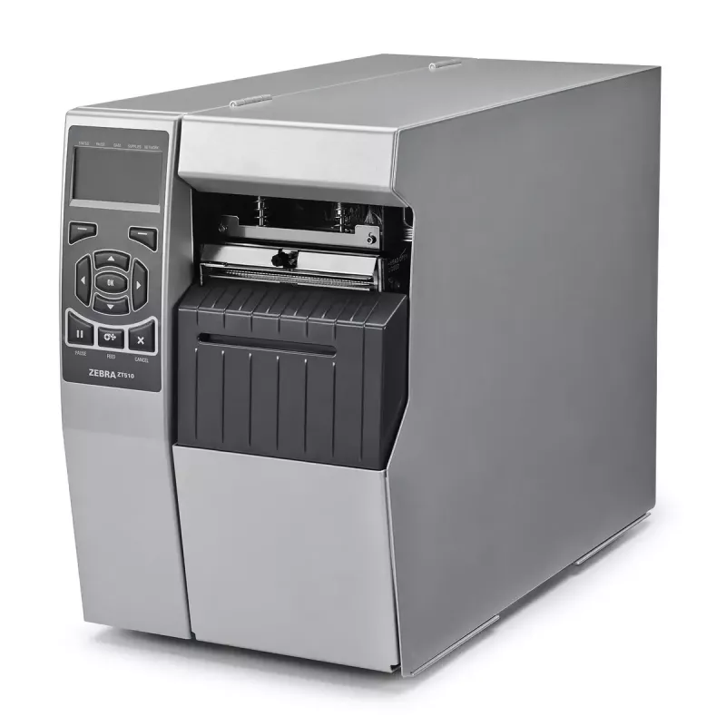 Etikečių spausdintuvas Zebra ZT510 Terminis pernešimas 300×300 DPI, 305 mm/s, 104 mm spausdinimo plotis, Ethernet, Bluetooth, LCD, pilkos spalvos