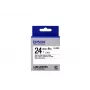 Epson etikečių kasetė Standard LK-6WBN juoda ant balto 24 mm (9 m)