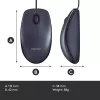 Pelė Logitech M100 USB Type-A