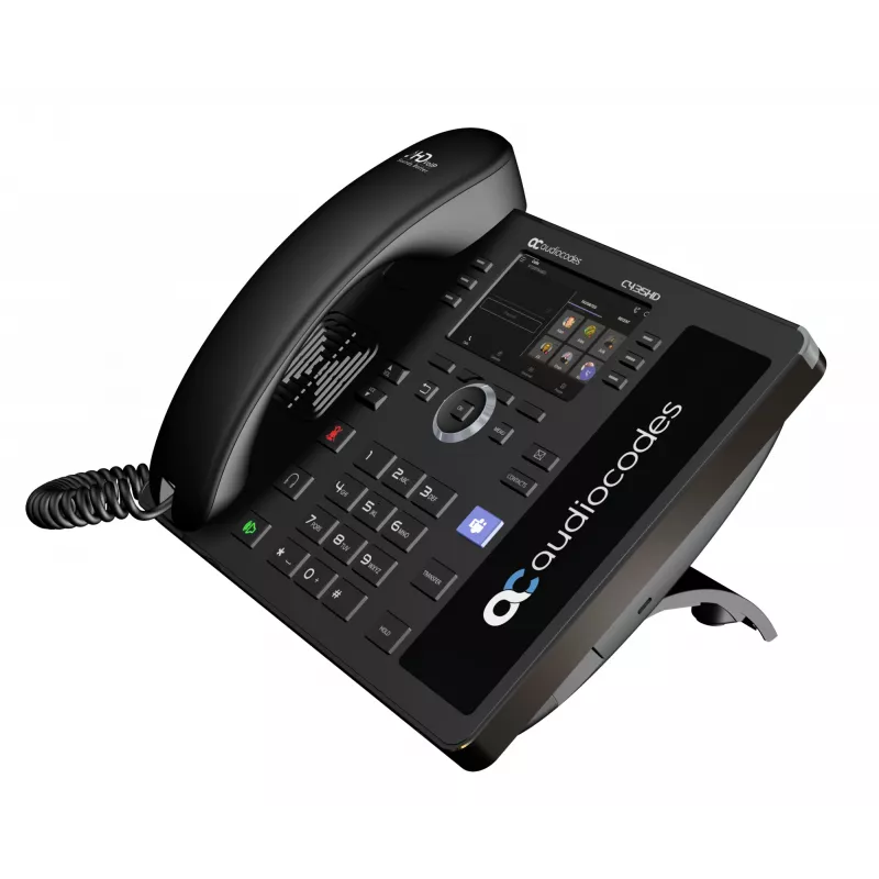 AudioCodes Teams C435HD-R IP telefonas PoE GbE juodas, IP telefonas, juodas, Laidinis ragelis, Android, SIP info, Mygtukai