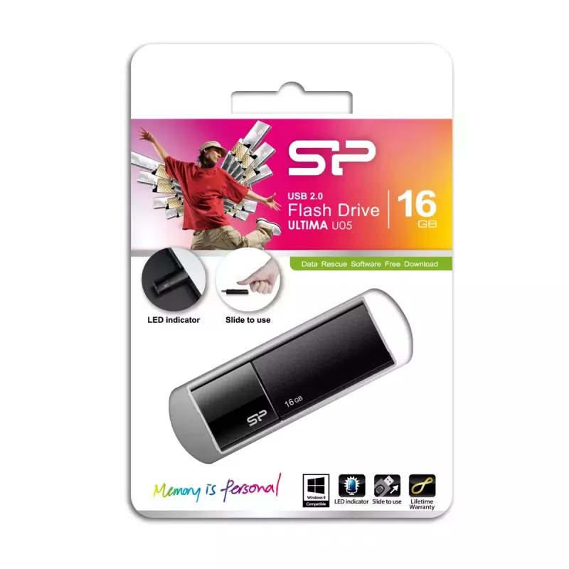 USB atmintinė Silicon Power 16 GB USB Type-A 2.0 Ultima U05