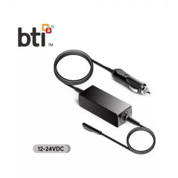 Automobilinis įkroviklis Origin BTI 100W, skirtas Microsoft Surface Laptop, Surface Book, Surface Pro ir Surface Pro X, juodas