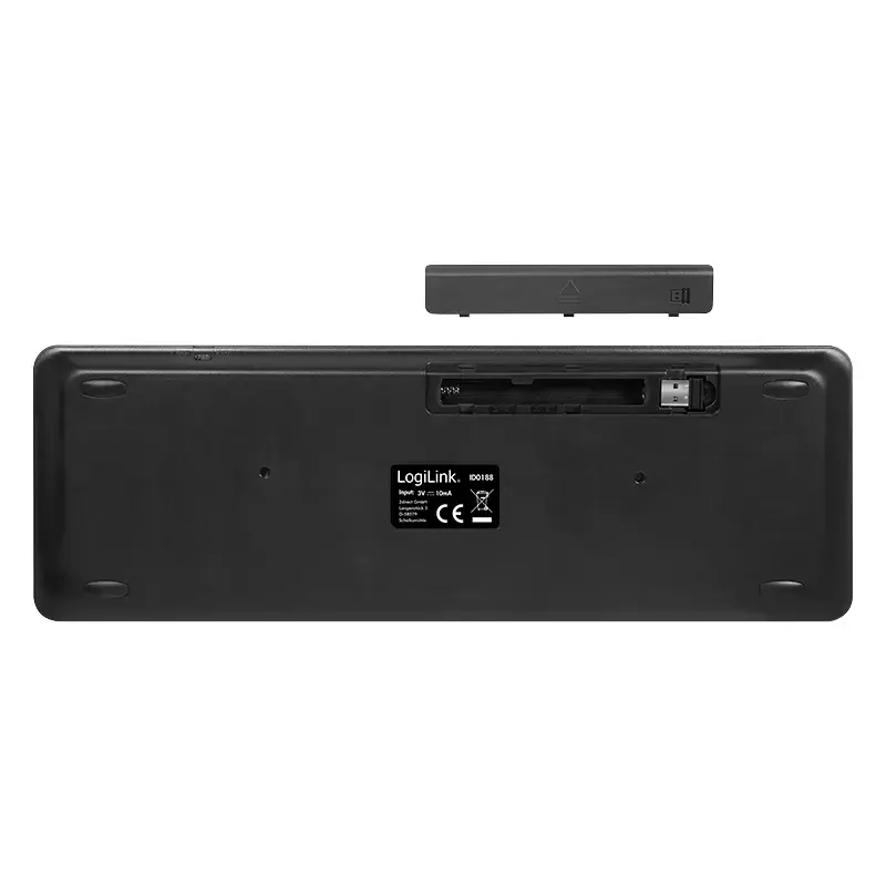 Klaviatūra LogiLink ID0188 Home RF belaidė QWERTZ juoda