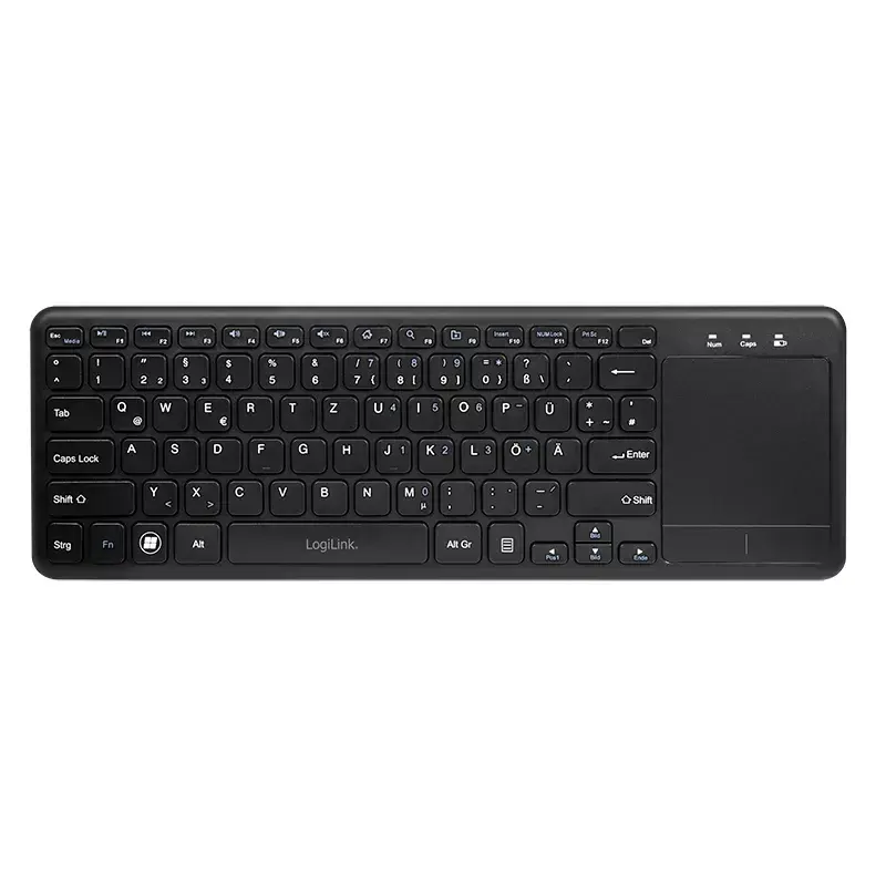 Klaviatūra LogiLink ID0188 Home RF belaidė QWERTZ juoda
