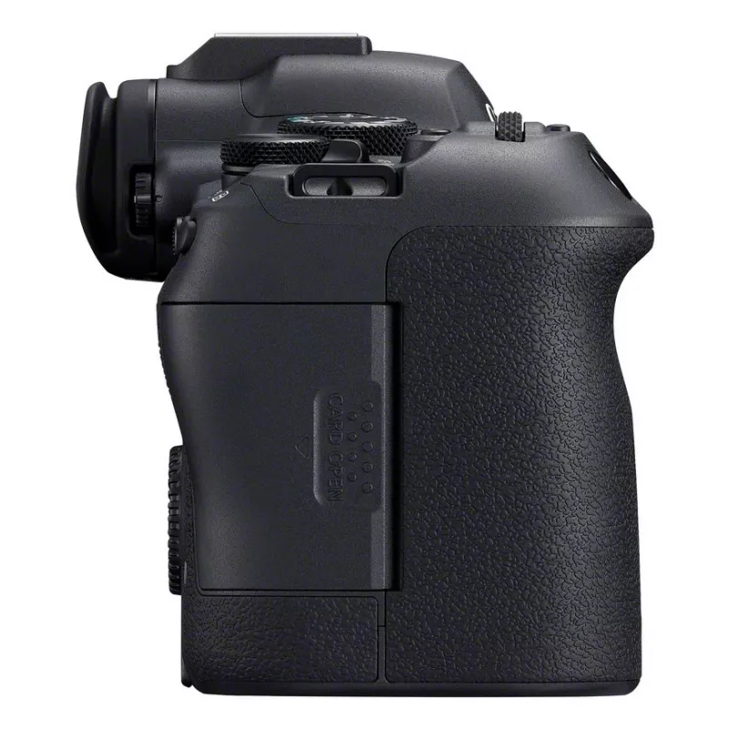 Veidrodinis fotoaparatas Canon EOS R6 Mark II (MILC korpusas) – 24,2 MP, CMOS, 4K vaizdo įrašas, 3 colių jutiklinis ekranas, „Wi‑Fi“, 1/8000 s užrakto greitis, 0,588 kg, juodos spalvos