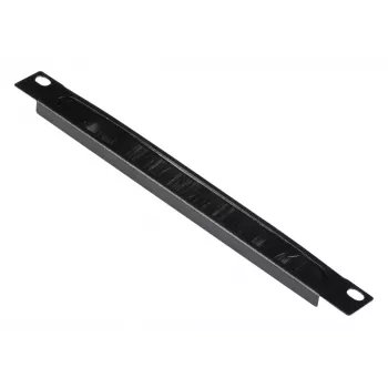 Kabelių valdymo skydelis EQUIP EZMB-10-B, metalinis, juodas, 1U priedas