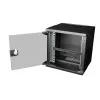 Kabelių valdymo skydelis EQUIP EZMB-10-B, metalinis, juodas, 1U priedas