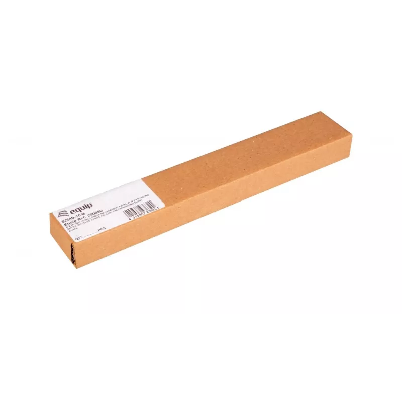 Kabelių valdymo skydelis EQUIP EZMB-10-B, metalinis, juodas, 1U priedas