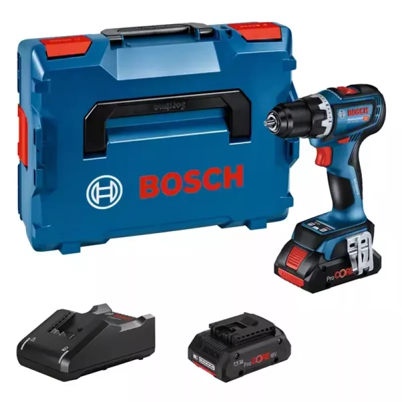Bosch GSR 18V-90 C 2100 RPM 1,1 kg juoda, mėlyna, raudona